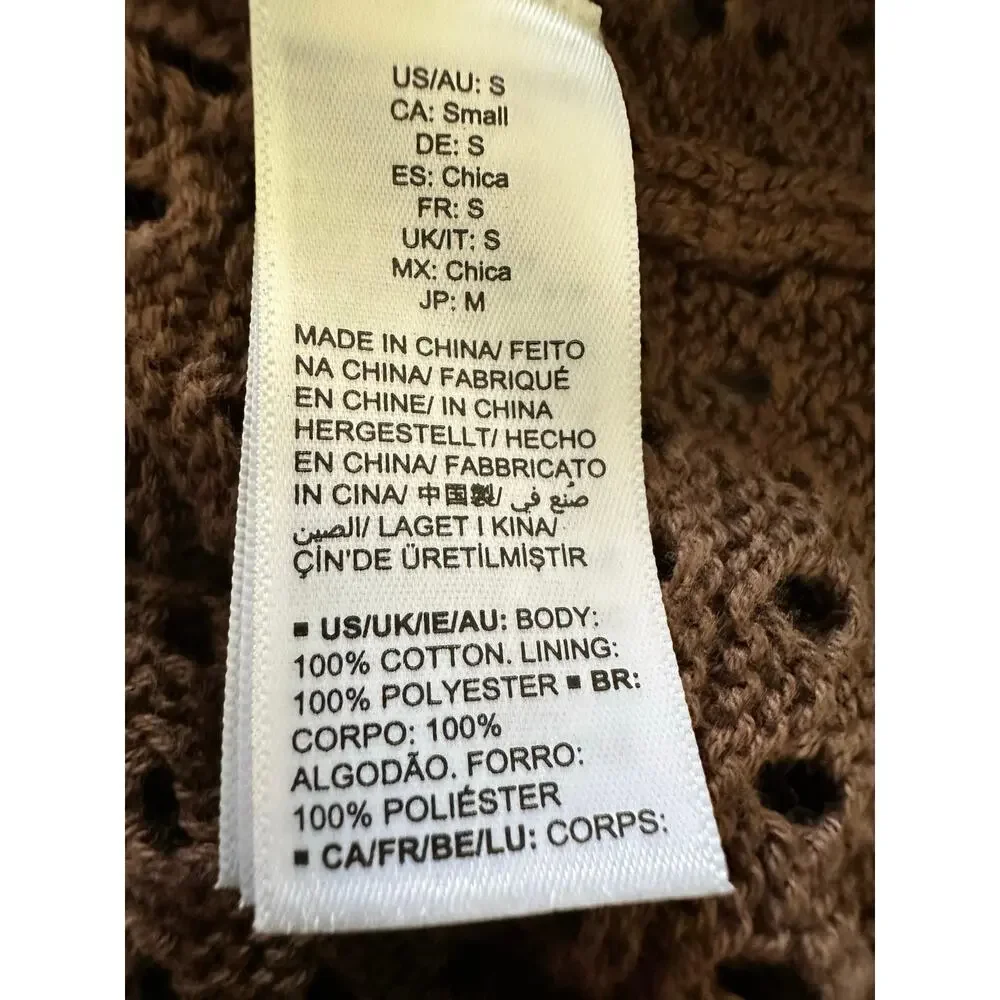 The Drop Women's Miles Short Sleeve Crochet Maxi Dress size Small - Picture 8 of 10